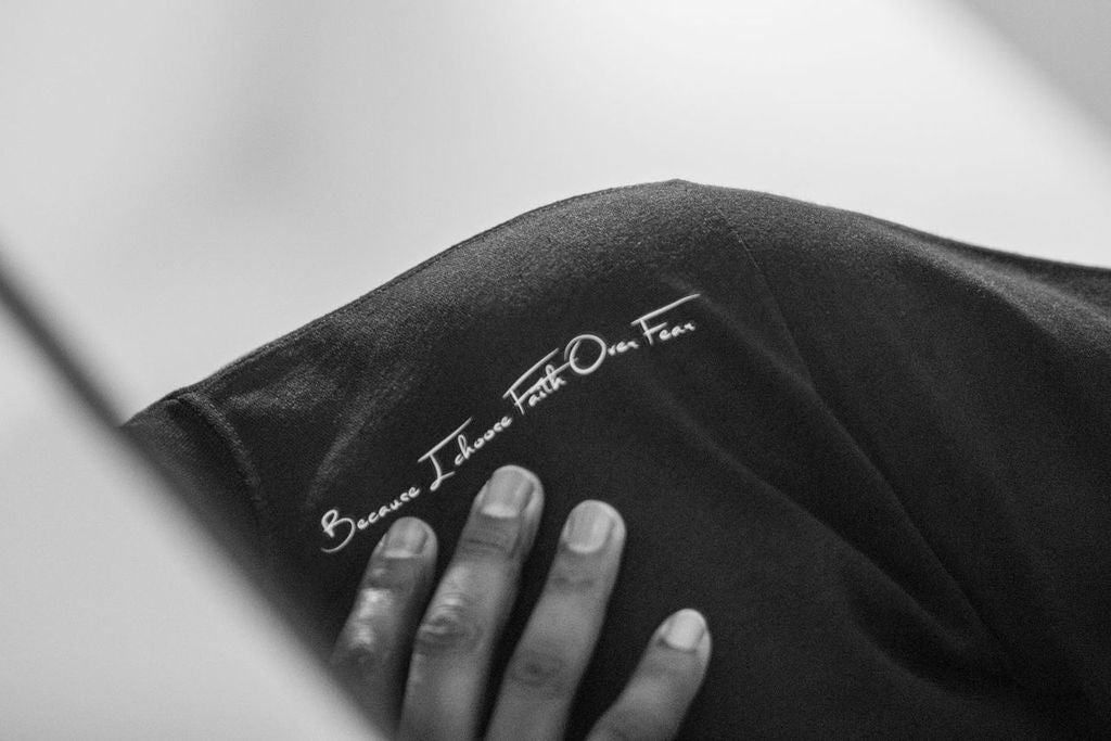 Short Sleeve Black Tee with personalized message