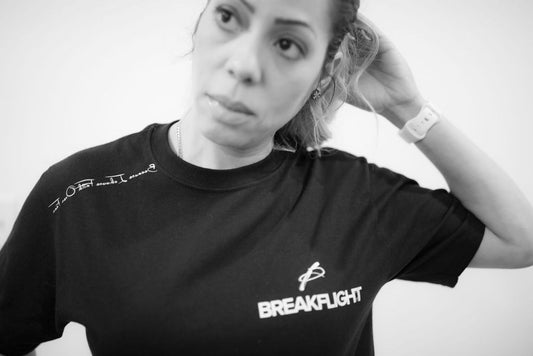 Short Sleeve Black Tee with personalized message